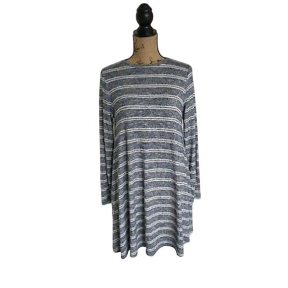 New Lou & Grey SOFT Sailor Chic Striped Indie Tunic Knit Dress | Size M - Picture 1 of 10